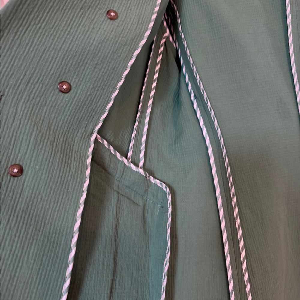 Veronica Beard Mint Green Double-Breasted Blazer - Picture 10 of 16